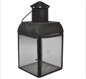 Lanterne décorative pour la maison, en métal, finition or noir, résistante à l'eau, écologique, faite à la main, durable, pour Noël, mariages - Product Image 3