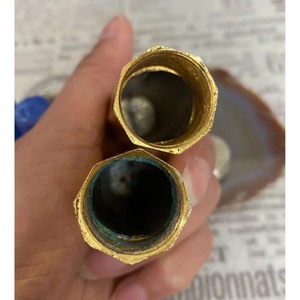 Juego de Saleros y Pimenteros Hexagonales Dorados, Herramientas Duraderas para Hierbas y Especias, Solo Lavar a Mano - Product Image 2