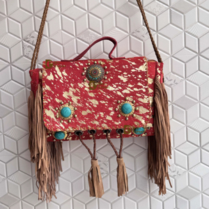 กระเป๋าถือสไตล์โบฮีเมียนสำหรับผู้หญิงกระเป๋าชอปปิ้งขนเฟอร์แบบลำลองพร้อมซับในทำจากไนลอนกระเป๋าถือหนังขนเฟอร์ - Product Image 1