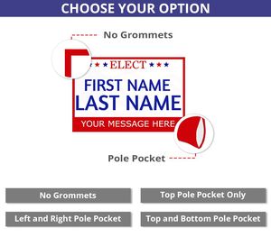 Pancarta de Tela de Poliéster Política, Pancarta Personalizada para Campañas Electorales, Impresión de Pancartas Promocionales para Partidos, Pancarta de Tela para Interiores y Exteriores - Product Image 3
