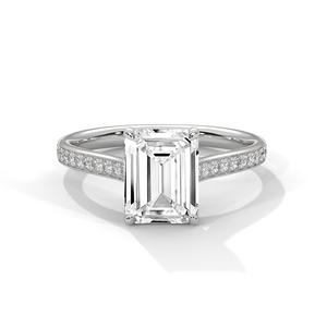Customizable Round Brilliant Lab Grown Diamond Engagement <b>Ring</b> IGI Certified 10KT <b>Gold</b> Luxury Jewelry <b>Set</b> Bridal Wedding Band - Product Image 4