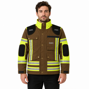 Custom High Visibility Safety <b>Jacket</b> Reflective Strip Workwear <b>Waterproof</b> <b>Hi</b>-<b>Vis</b> Winter Construction Bomber Safety Uniform - Product Image 3