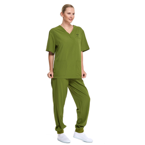 Uniformes Médicos de Manga Corta Tejidos en Algodón 100% para Hospital, Enfermería y Clínica, Conjuntos de Uniformes de Alta Calidad en Oferta - Product Image 3