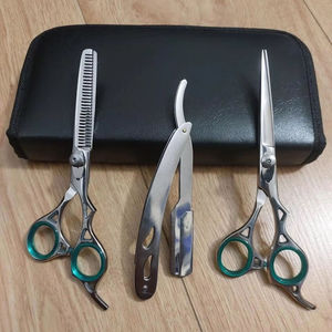 Ensemble professionnel de ciseaux de coiffure, ciseaux à effiler, lames en acier inoxydable, manche en acier inoxydable, outils de salon, kit de peignes - Product Image 3