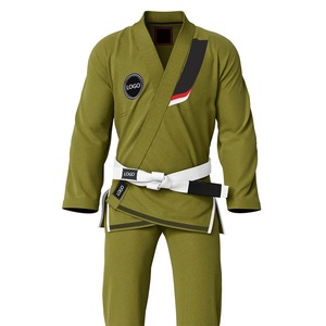 Kimono de BJJ Unisex 100% Algodón 380g Personalizable Transpirable Corte Regular Logotipo Frontal Adulto Profesional Competición Brasileña - Product Image 3