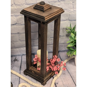 Faroles de Madera Ecológicos con Luz Suave, Diseño Clásico - Simbolizan la Guía Divina a Través de la Oscuridad para la Vida - Product Image 2