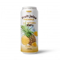 Groothandel Private Label Fruitdrank met Vruchtvlees 250/330/550ml blik Natuurlijke Smaak, HACCP HALAL BRCGS FSSC Gecertificeerd