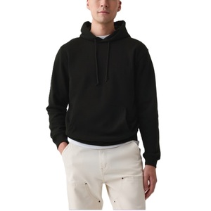 Sweat-shirt à capuche pour homme de haute qualité, personnalisé, pour sports d'hiver, avec poche kangourou, tissage inversé uni sur le devant, vêtement premium - Product Image 4