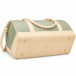 2026 Trending Wholesale Duffel Gym Bag Travel Sports Polyester PU Leather Zipper Shoe Pocket Durable OEM ODM Factory Direct - Product Image 6