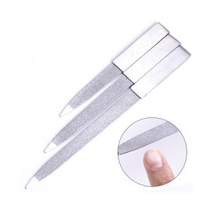 Lime à ongles professionnelle double face en acier inoxydable – Conception légère, surface lisse, durable et réutilisable pour un soin des ongles fiable - Product Image 1