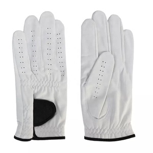 Wholesale Winter Men's Custom Logo Full Color Sheepskin Cabretta Leather Left Hand Golf Gloves <b>Velcro</b> <b>Strap</b> Lightweight - Product Image 1