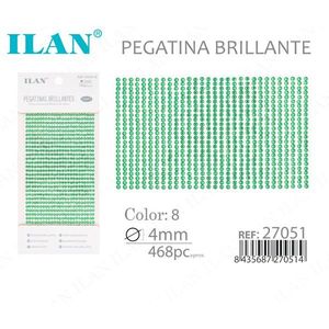 Ilan Adesivi Brillanti 4mm Colore 8 468pz Strass - Product Image 3