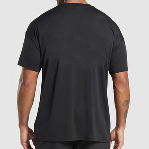 T-shirt blanc à manches courtes et col rond pour homme, coupe classique, décontracté, couleur unie, en jersey de coton, style oversize et ample - Product Image 3