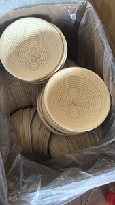 Cesta de fermentación de masa de ratán ecológica, hecha a mano en Vietnam, tazón para levantar masa, herramienta artesanal para pan, banneton ovalado de caña de 10 pulgadas - Product Image 2