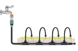 Boquilla de Nebulización Watersun de Latón con Tubo Flexible de Aluminio Ajustable, Negro y Dorado, para Riego y Refrigeración de Invernaderos - Product Image 3