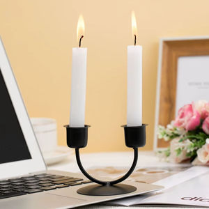 Porte-bougie décoratif vintage en fer pour la maison, le salon, la table, les centres de table, les mariages et les fêtes - Product Image 1