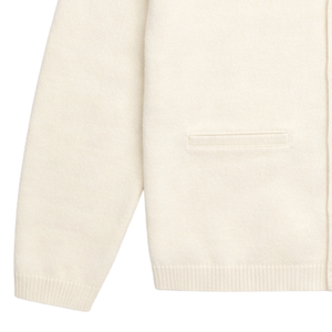 Knitted Cardigan Neutral Color Varsity Style Button Front Sweater Soft Warm Knit Long <b>Sleeve</b> Casual Layering Top - Product Image 5