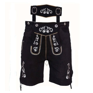 Pantalones Cortos de Cuero Bávaros Trachten Personalizados, Traje Tradicional Alemán Bávaro para el Oktoberfest, Material de Cuero para Hombre - Product Image 1