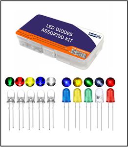 Kit de Diodos LED Personalizado con 100 Piezas (5 Colores x 20 Piezas) Diodos LED de 3mm y 5mm, Kit Surtido de Diodos LED Personalizado, Caja de LED - Product Image 2