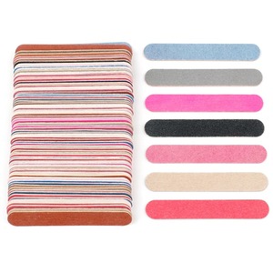 Paquete de 100 Limas de Uñas de Cristal Mini, Juego de Limas de Doble Cara, Coloridas, Desechables, Grano 100, Herramienta para el Cuidado de las Uñas - Product Image 2