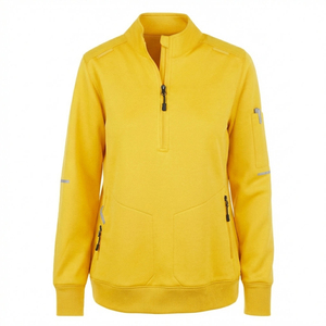 Unisex Utility Style Medical <b>Scrub</b> Jacket Quarter Zip Pullover Doctor Nurse Uniform Ribbed Hem Custom Wholesale <b>Scrub</b> Jackets - Product Image 2