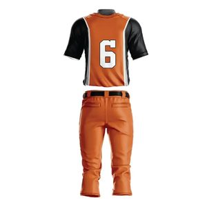 Uniforme de Béisbol de Poliéster Suave, Conjunto Deportivo Unisex, Diseño Personalizado de Alta Calidad, Logotipo Impreso, Transpirable, Pantalones Cortos, Entrenamiento de Verano - Product Image 6