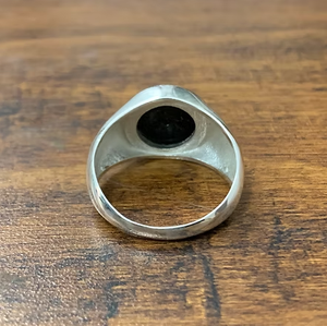 Bague unisexe en onyx noir, argent 925, minimaliste, à porter tous les jours, idéale pour les cadeaux, toutes occasions - Product Image 4