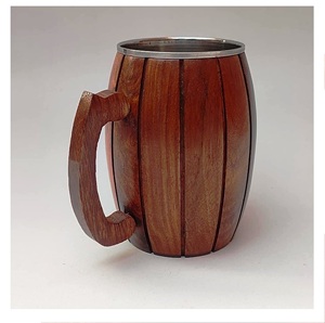 Handcrafted <b>Wooden</b> <b>Cup</b> Eco Friendly <b>Wooden</b> Solid Coffee <b>Cup</b> Mug with Insulation Handmade Unique Design Made in India - Product Image 4