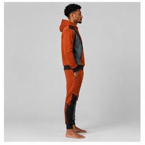 Custom Logo Design Lightweight Hooded Tracksuit for Men Blank <b>Jumpsuit</b> for Running and Jogging Sportswear Clothing Track Suits - Product Image 3