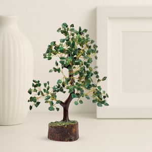 Árbol de Cristal de Aventurina Verde, Amuleto de Buena Suerte, Decoración para el Hogar, Gema Natural Hecha a Mano, Tema de Mascota, Gemas Naturales al por Mayor - Product Image 5