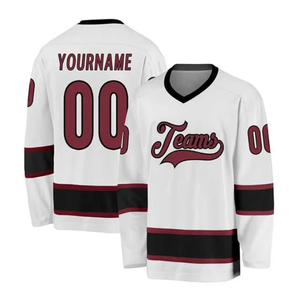 Whole Sale Custom Made logo for Hockey Jerseys Custom Sublimation 100% Polyester Quick Dry Breathable Ice Hockey Wear Men Long - Product Image 1