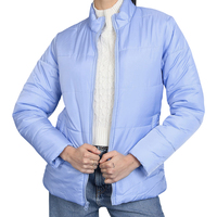 Manteau d'hiver 2027, veste matelassée isolante de qualité supérieure, couleur unie, col montant, vêtements d'hiver décontractés, OEM