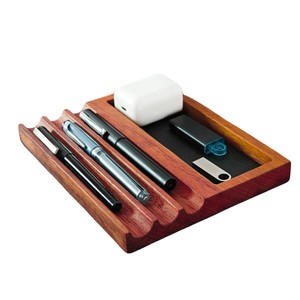 Organizador de Escritorio de Madera de Teca Hecho a Mano, Torre de 5 Compartimentos, Venta al Por Mayor - Product Image 1
