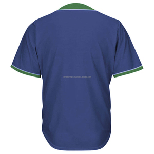 เสื้อเบสบอลปักลายตามสั่ง ระบายอากาศได้ดี ผลิตจากโพลีเอสเตอร์ 100% แห้งเร็ว มีไซส์ใหญ่ ออกแบบได้ตามต้องการ ขายส่งชุดกีฬา - Product Image 2