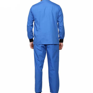 Custom Hospital Uniform Medical Nurse Scrubs <b>Doctor</b> Nurse Wholesale Women Scrub <b>Set</b> Men Blue Scrub <b>Set</b> Cotton Polyester Woven - Product Image 4