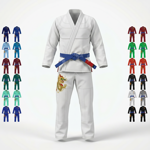 Kimono de Jiu Jitsu Brasileño de Algodón Suave, Uniforme de Entrenamiento de Artes Marciales Personalizado, Ligero y Duradero, Uniforme de Luchador - Product Image 1