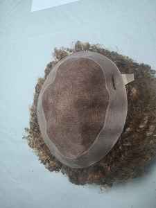 Prothèse capillaire homme en cheveux humains indiens Remy bouclés, base mono - TAZ HAIR BANGLADESH - Product Image 4