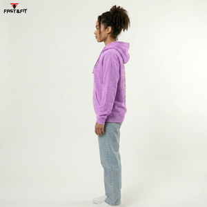 Compre sudaderas con capucha personalizadas, transpirables, informales, de estilo urbano, con hombros caídos, transpirables, ecológicas y tejidas. - Product Image 3