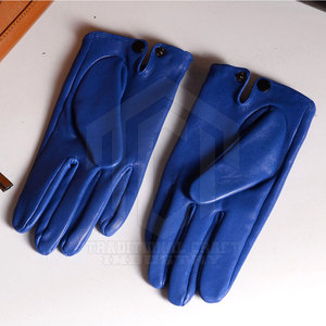 High Quality Leather <b>Gloves</b> Winter Warm Touchscreen Outdoor Breathable <b>Wool</b> Lining Casual Wrist Hot Selling - Product Image 2