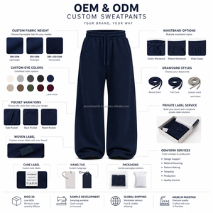 Pantalon de survêtement oversize en molleton pour femme avec coton French Terry pour le streetwear – Durable, tendance, premium, confortable, doux, taille élastique - Product Image 5