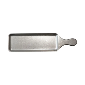 Plateau de service en aluminium argenté pour poisson, finition étain de luxe, accessoire de restauration pour fruits de mer, style nautique élégant, plateau métallique - Product Image 6