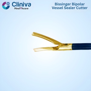 Cliniva <b>Laparoscopic</b> Open Surgery <b>Instruments</b> Bissinger Bipolar Vessel Sealer Cutter 17cm Gold High Quality <b>Instrument</b> Set - Product Image 3