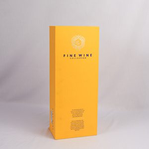 Caja de regalo de vino de papel impresa de lujo con cierre magnético para botellas de vino tinto y champán - Product Image 1