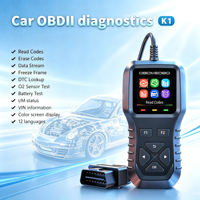 Herramienta de Diagnóstico Universal para Automóviles K1 OBD2 con 1 Año de Garantía, Pantalla LCD, Lectura y Eliminación de Códigos de Error, Inspección Completa del Vehículo en Tiempo Real