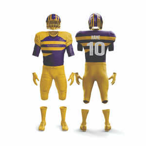 Uniforme de football américain pour hommes de qualité supérieure, maillot et pantalon personnalisés, vêtements de sport durables et extensibles, fournisseur en gros d'usine OEM - Product Image 3