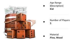 Dés en bois faits à la main, sculptés, style classique D6, pour jeux de société, accessoires de jeu pour adultes - Product Image 3
