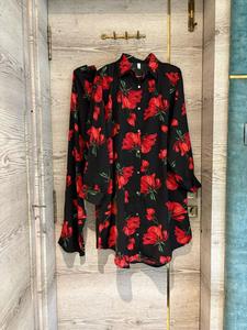 "Importierter flüssiger Stoff Rose Kurtis Co-Ord Sets | Freie Größe XL-<span class=keywords><strong>XXL</strong></span> | Sehr atember aubende Qualität | Jetzt im Trend" - Product Image 2