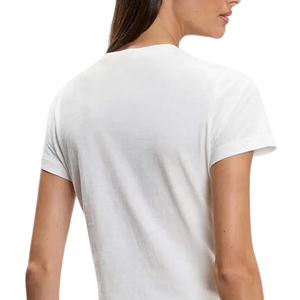 T-shirt décontracté pour femme en mélange de lin à manches courtes, léger, respirant, haut d'été doux et confortable, coupe décontractée, vêtement de tous les jours - Product Image 4