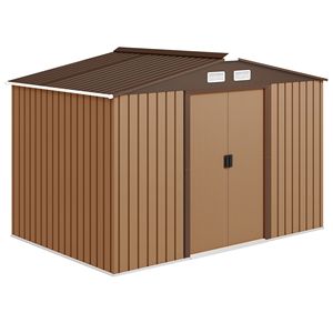 Grande Casetta da Giardino Moderna in PVC Effetto Legno Impermeabile - Ecologica - Product Image 2
