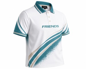 Polo a Rayas Blanco y Verde Azulado para Hombre, Manga Corta, Transpirable, Diseño Casual de Punto, Logotipo Frontal - Product Image 1